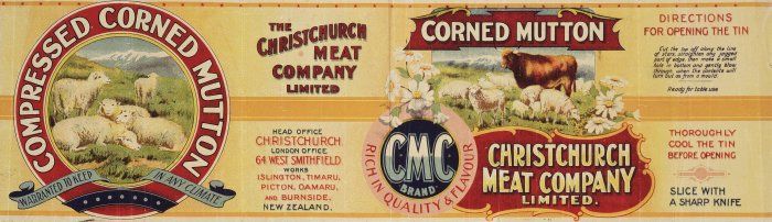 Christchurch_Meat_Company_Limited_Compressed_corned_mutton,_warranted_to_keep_in_any_climate._Christchurch_Press_Co_Lith,_N.Z._1906-1920-
